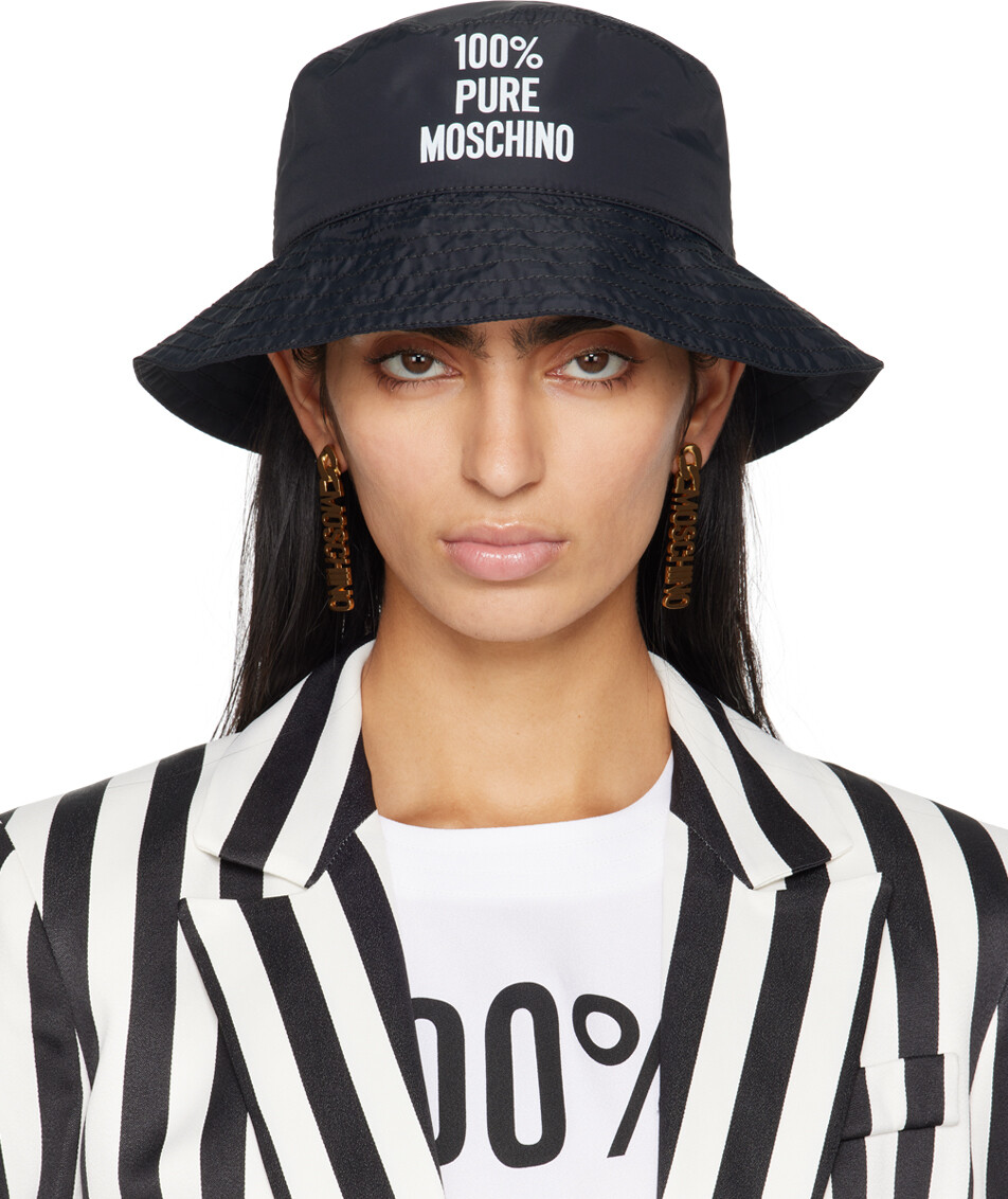 Черная нейлоновая панама '100% Pure Moschino' Moschino
Черная нейлоновая панама '100% Pure Moschino' Moschino