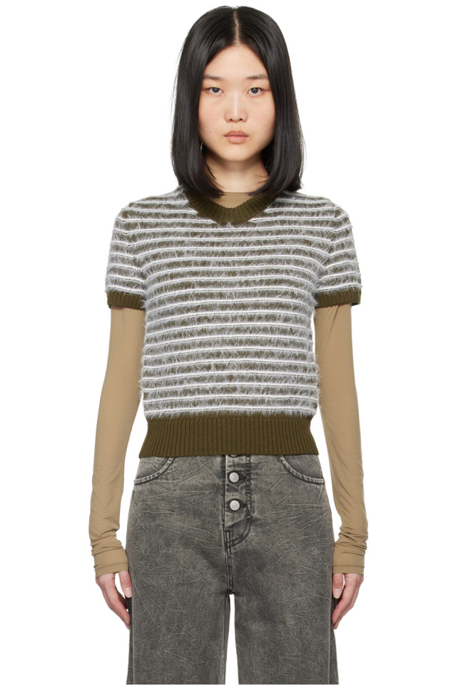 Полосатый свитер Mm6 Maison Margiela, мультиколор
Полосатый свитер Mm6 Maison Margiela, мультиколор