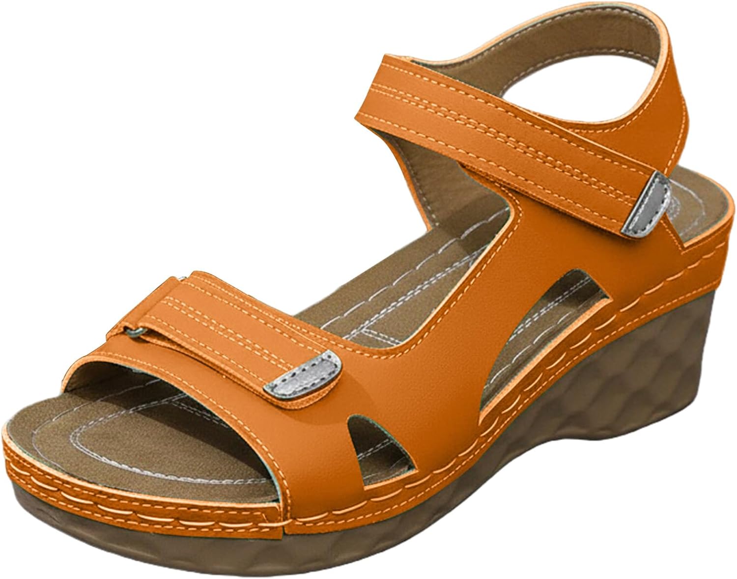 Женские удобные ортопедические сандалии с поддержкой свода стопы, сандалии для ходьбы, открытый носок, на платформе, для лечения подошвенного фасциита, летние повседневные туфли, модные нескользящие Toumov, оранжевый
Женские удобные ортопедические сандалии с поддержкой свода стопы, сандалии для ходьбы, открытый носок, на платформе, для лечения подошвенного фасциита, летние повседневные туфли, модные нескользящие Toumov, оранжевый