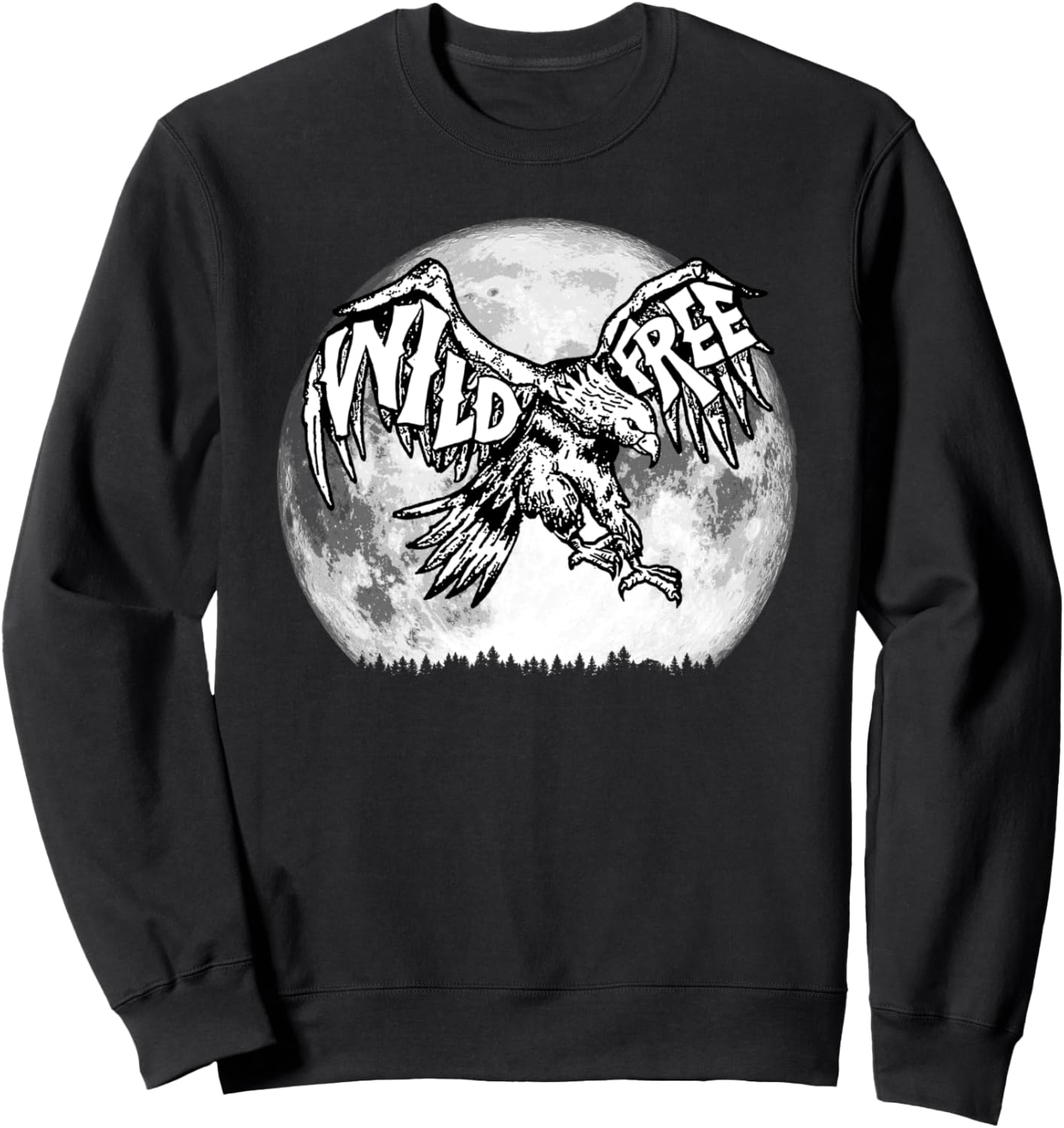 Винтажная толстовка Wild & Free с надписью «Орел, Луна свободы», выполненной от руки Giant Step Design Co., черный
Винтажная толстовка Wild & Free с надписью «Орел, Луна свободы», выполненной от руки Giant Step Design Co., черный