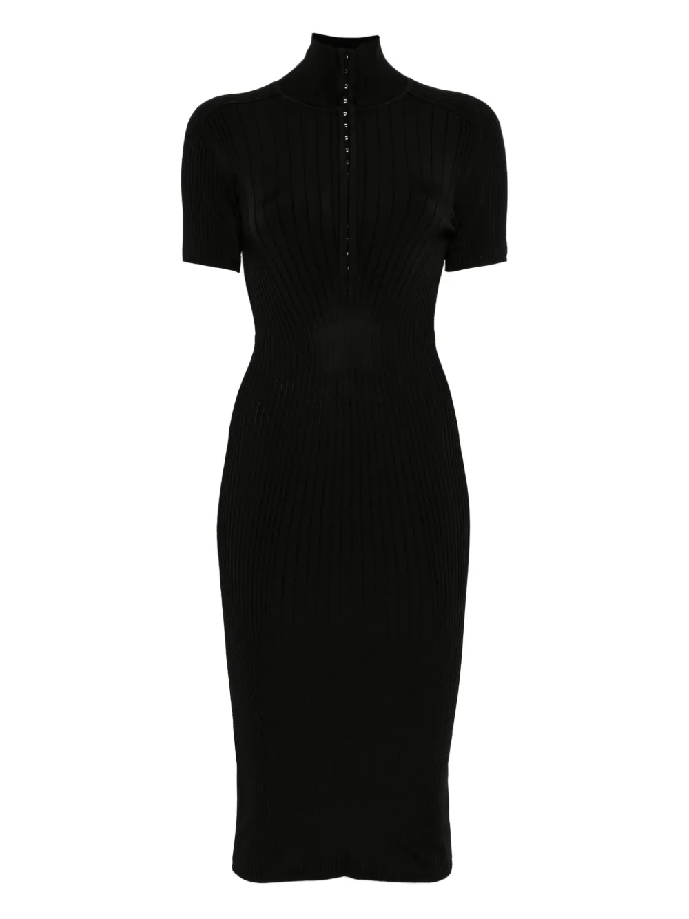 Платье миди в рубчик Mugler, черный
Платье миди в рубчик Mugler, черный
