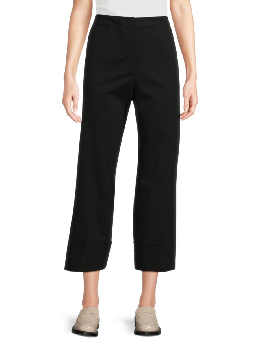 Брюки с высокой талией и манжетами Theory, черный
Брюки с высокой талией и манжетами Theory, черный