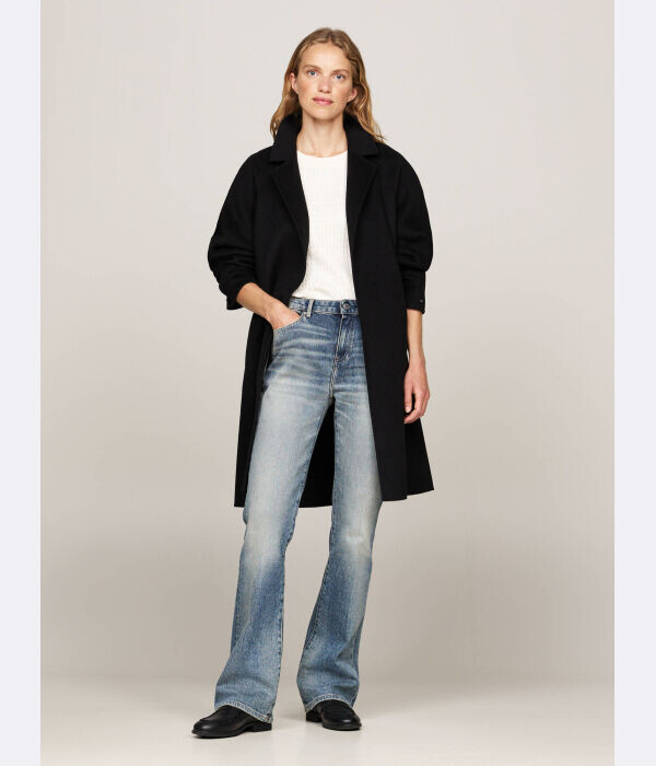 Пальто шерстяное Tommy Hilfiger с поясом, черный
Пальто шерстяное Tommy Hilfiger с поясом, черный