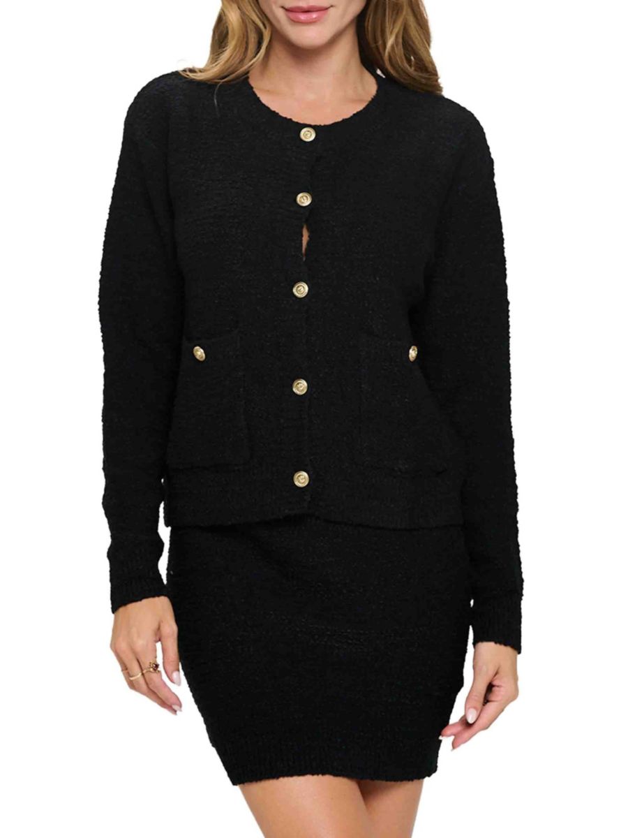 Комплект из 2 предметов: кардиган и юбка Renee C., черный
Комплект из 2 предметов: кардиган и юбка Renee C., черный