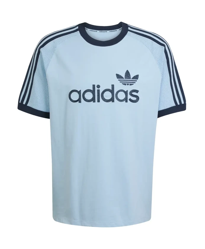 Вязаная футболка, стильная рубашка с изображением чистого неба. Adidas, синий
Вязаная футболка, стильная рубашка с изображением чистого неба. Adidas, синий
