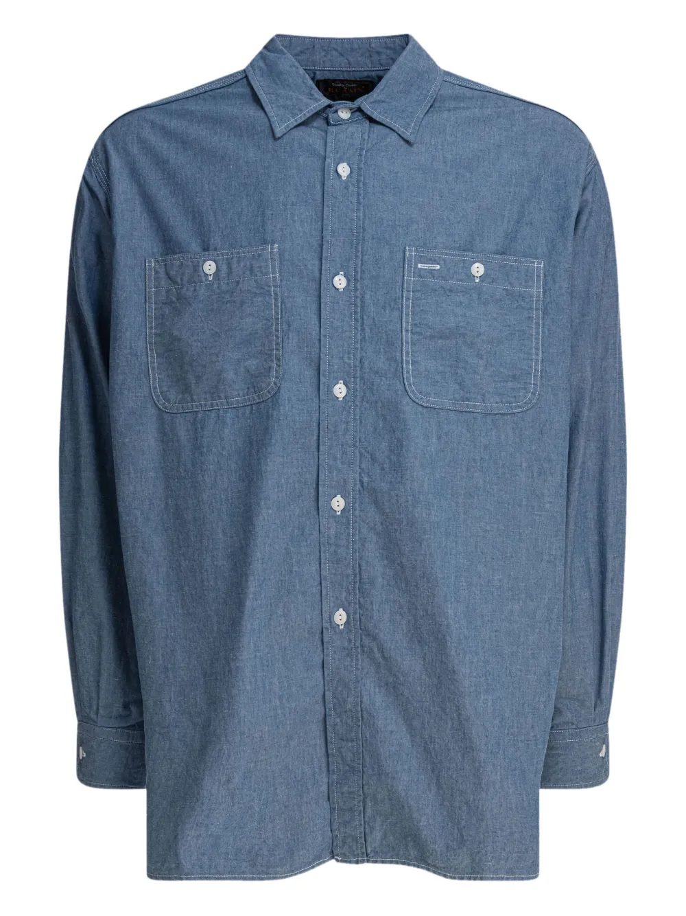 Рубашка из хлопка с накладными карманами BEAMS PLUS, синий
Рубашка из хлопка с накладными карманами BEAMS PLUS, синий