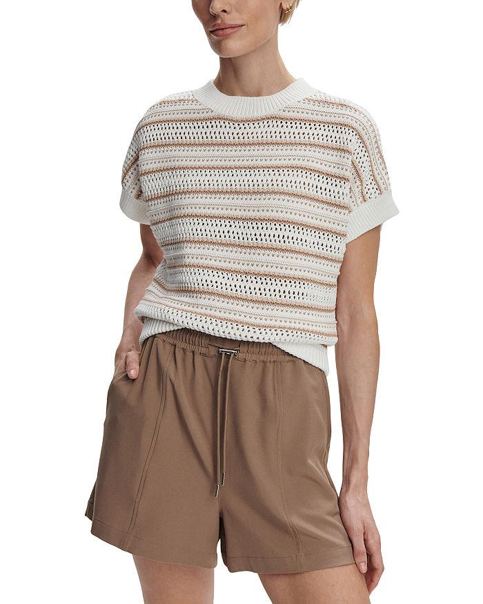 Топ вязаный с полосками Ciara Varley, коричневый/бежевый 
Топ вязаный с полосками Ciara Varley, коричневый/бежевый