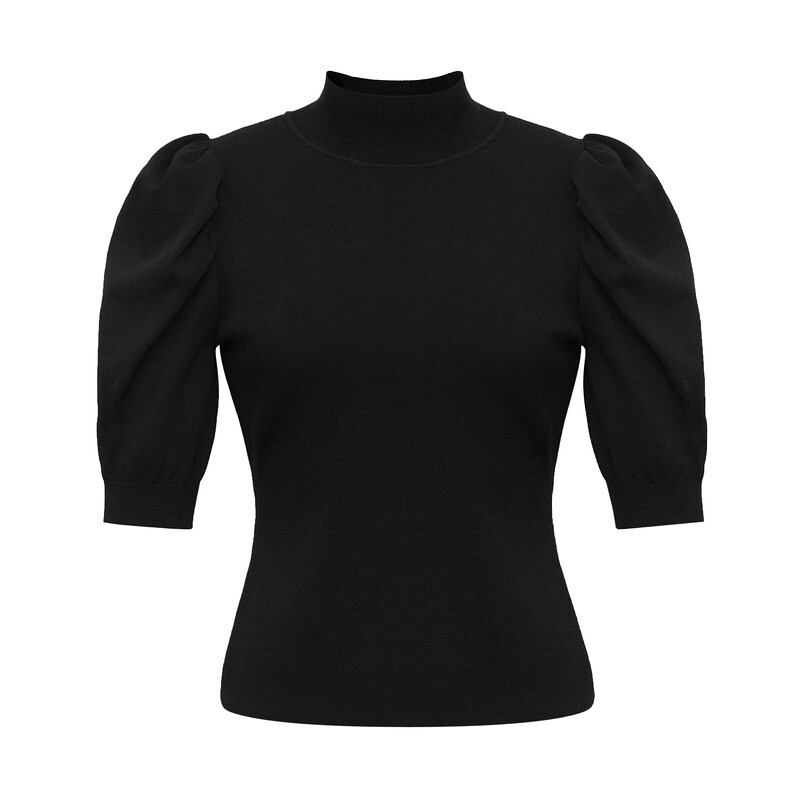 Однотонный свитер Deep Breath с пышными рукавами, топ, черный
Однотонный свитер Deep Breath с пышными рукавами, топ, черный