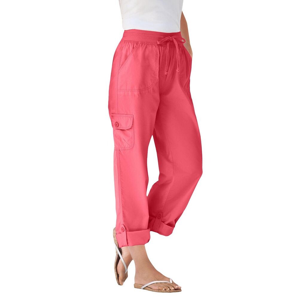 Женщина в женских брюках-карго трансформируемой длины больших размеров Woman Within, цвет Sweet Coral
Женщина в женских брюках-карго трансформируемой длины больших размеров Woman Within, цвет Sweet Coral