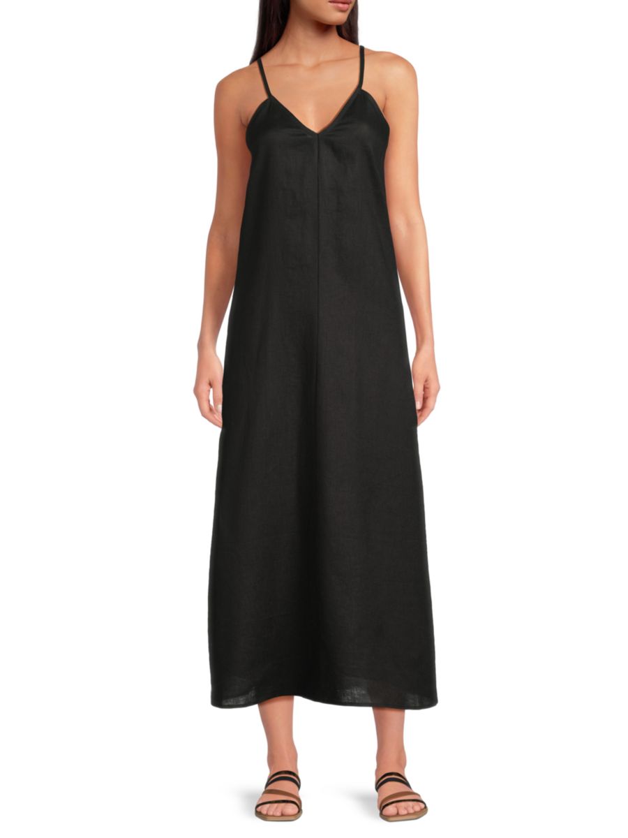Платье макси А-силуэта из 100% льна Saks Fifth Avenue, черный
Платье макси А-силуэта из 100% льна Saks Fifth Avenue, черный