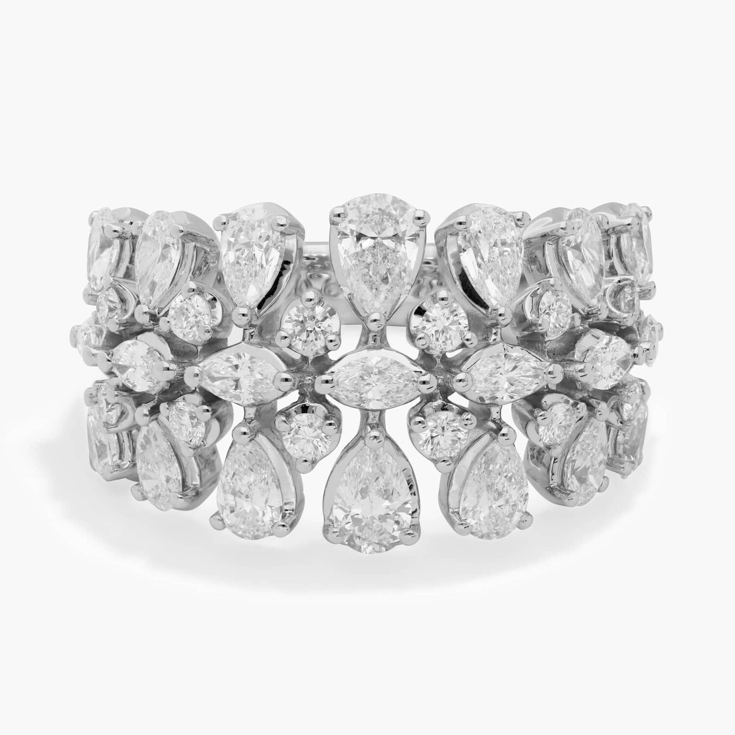 Модное кольцо с бриллиантами грушевидной огранки и огранки «маркиза» из 14-каратного белого золота (1 5/8 карата) Blue Nile
Модное кольцо с бриллиантами грушевидной огранки и огранки «маркиза» из 14-каратного белого золота (1 5/8 карата) Blue Nile