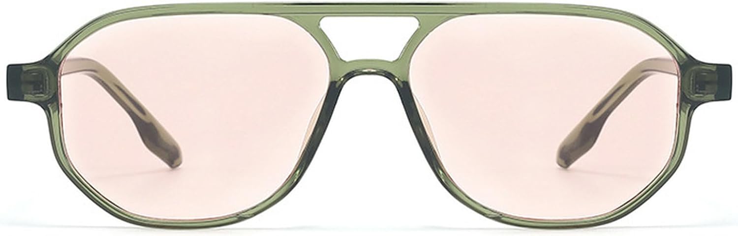 Ретро-солнцезащитные очки-пилот с двойной перемычкой для женщин, модные оттенки шампанского, защита от УФ-излучения UV400 для мужчин, трендовые солнцезащитные очки с градиентным переходом mincl, Green Light Pink
Ретро-солнцезащитные очки-пилот с двойной перемычкой для женщин, модные оттенки шампанского, защита от УФ-излучения UV400 для мужчин, трендовые солнцезащитные очки с градиентным переходом mincl, Green Light Pink