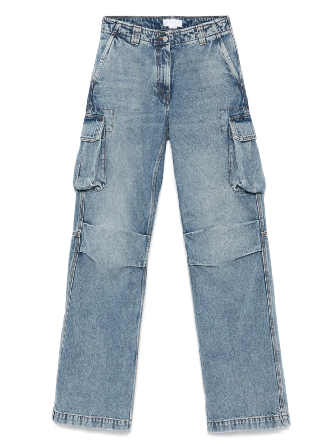 Джинсы прямого кроя с карго-приталенками Stella McCartney, синий
Джинсы прямого кроя с карго-приталенками Stella McCartney, синий