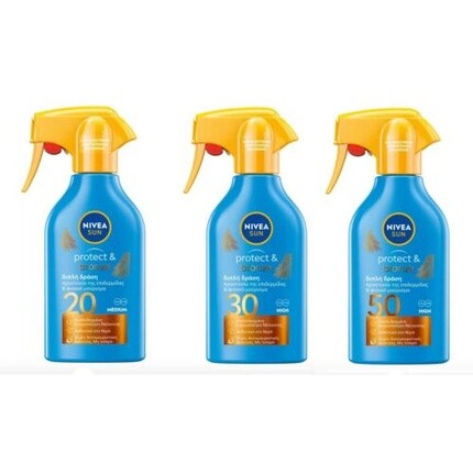 Nivea Sun Protect & Bronze Tan Spray Trigger Lotion SPF 20 270мл
Nivea Sun Protect & Bronze Tan Spray Trigger Lotion SPF 20 270мл