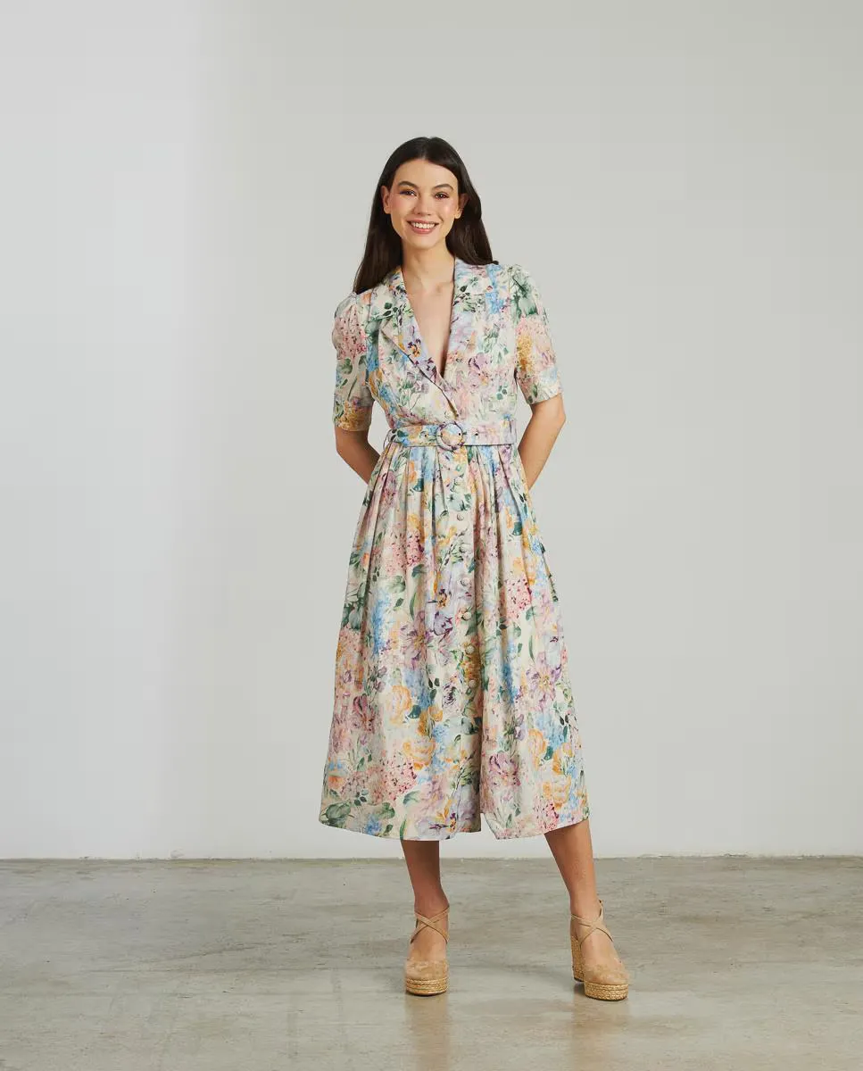 Миди-платье с вышивкой, поясом и V-образным застегивающимся вырезом Alma en Pena, мультиколор
Миди-платье с вышивкой, поясом и V-образным застегивающимся вырезом Alma en Pena, мультиколор