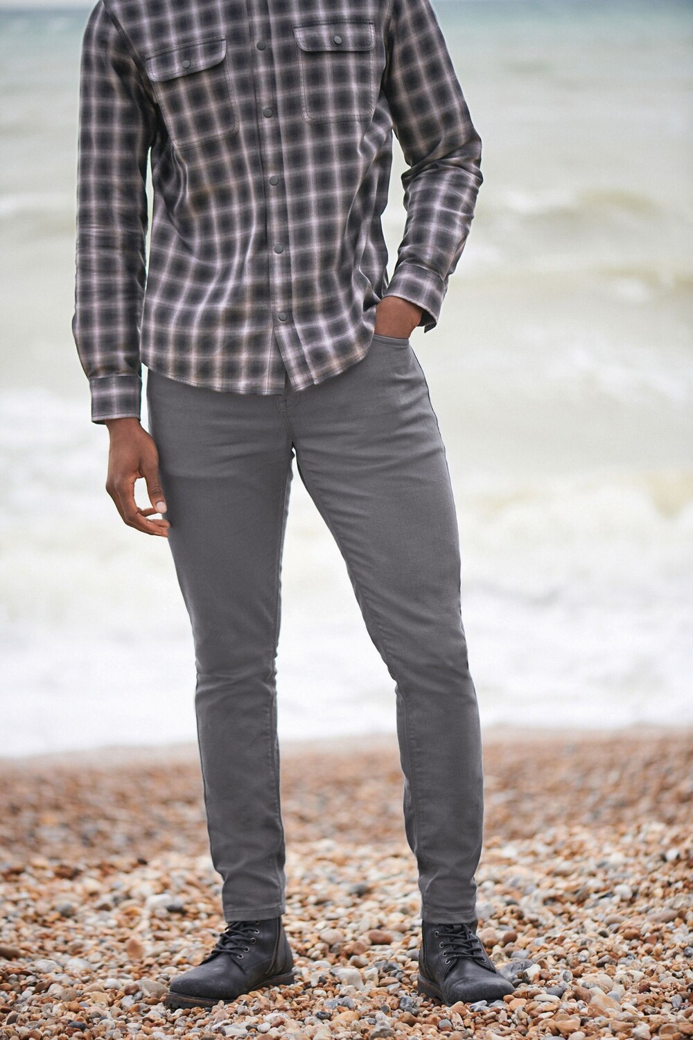 Элегантные эластичные джинсы Next, серый
Элегантные эластичные джинсы Next, серый