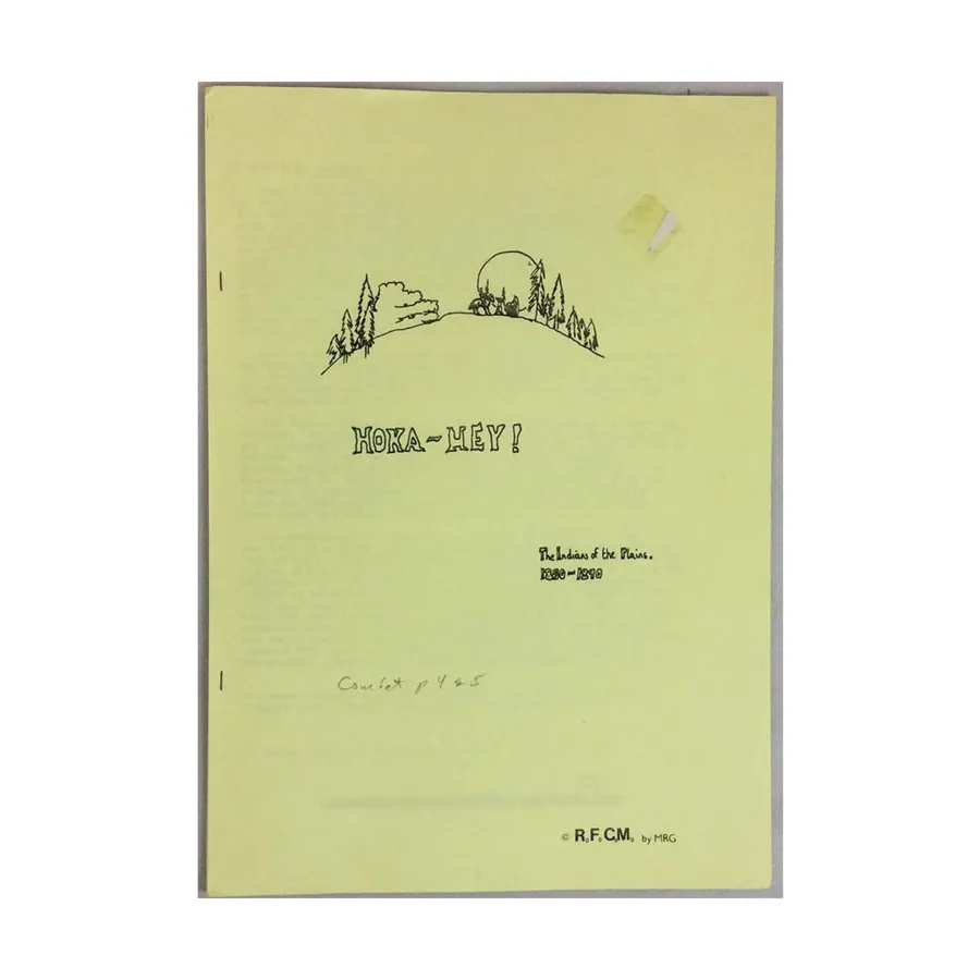 Хока-Эй! - Индейцы равнин 1850-1890 гг., Miniature Rules (RFCM)
Хока-Эй! - Индейцы равнин 1850-1890 гг., Miniature Rules (RFCM)