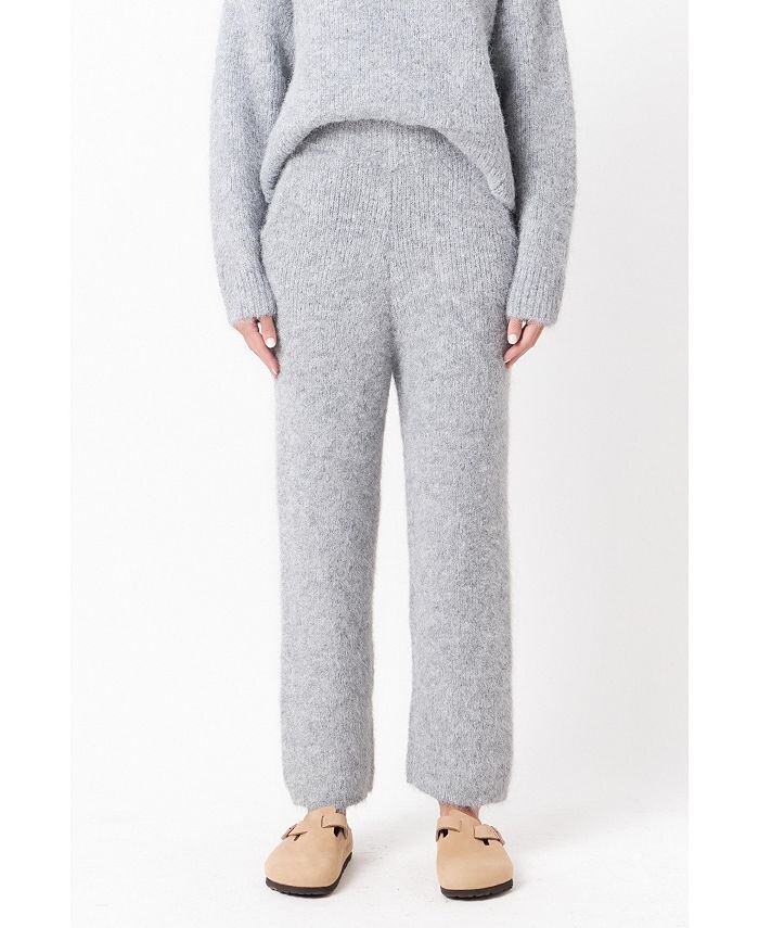 Женские брюки-джоггеры из смешанного свитера English Factory, серый
Женские брюки-джоггеры из смешанного свитера English Factory, серый