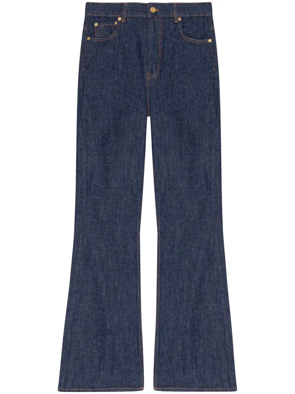 Расклешенные джинсы с завышенной талией GANNI, синий
Расклешенные джинсы с завышенной талией GANNI, синий