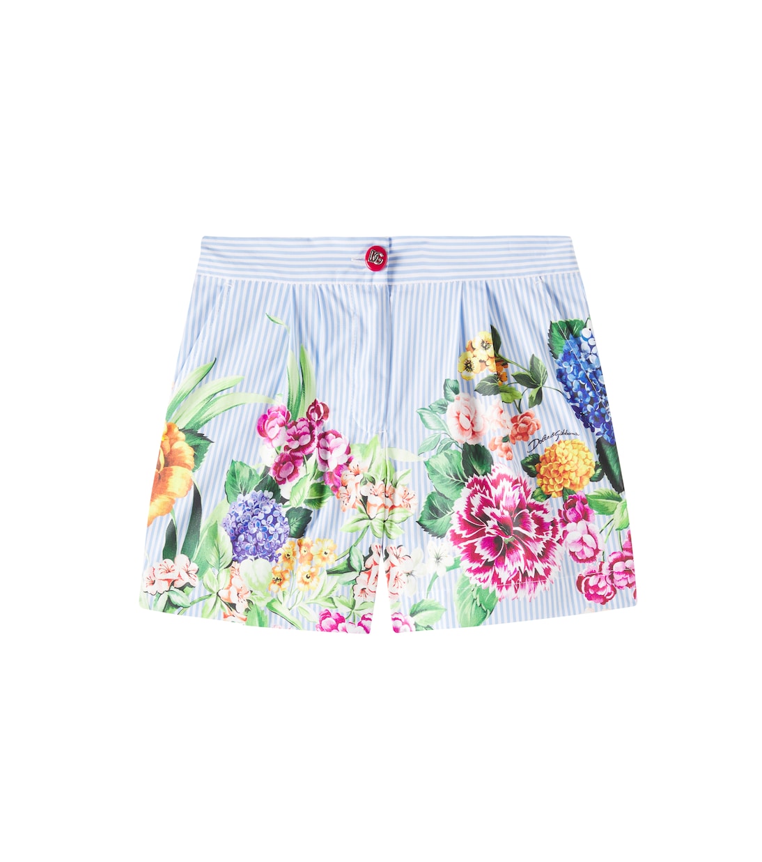 Хлопковые шорты с цветочным принтом Dolce&Gabbana Kids, Mix Fiori F.Do Righe
Хлопковые шорты с цветочным принтом Dolce&Gabbana Kids, Mix Fiori F.Do Righe