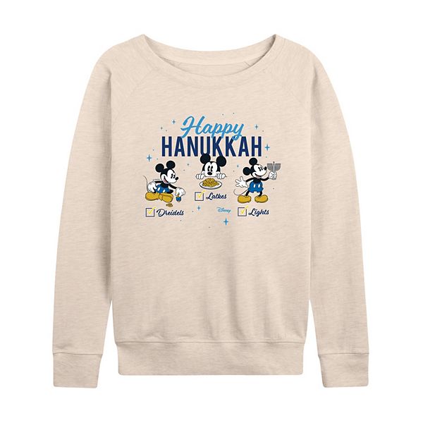 Женская футболка с длинным рукавом Mickey Mouse Happy Hanukkah из френч терри Disney
Женская футболка с длинным рукавом Mickey Mouse Happy Hanukkah из френч терри Disney