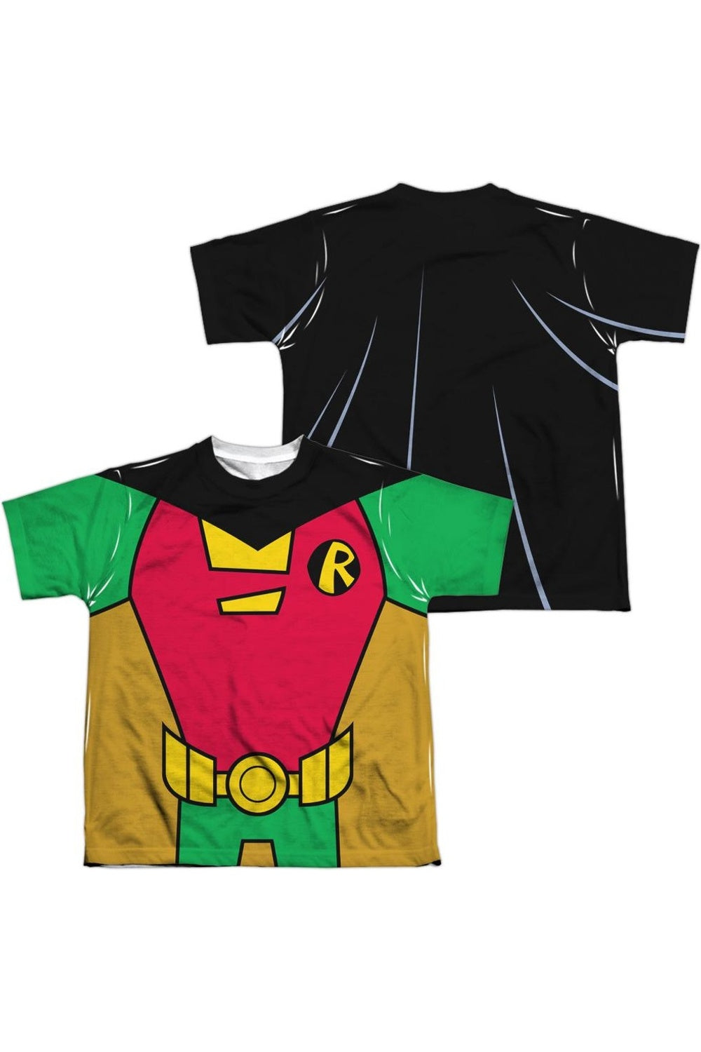 Футболка с коротким рукавом Teen Titans Go с принтом костюма Робина (спереди и сзади) Gildan, белый
Футболка с коротким рукавом Teen Titans Go с принтом костюма Робина (спереди и сзади) Gildan, белый