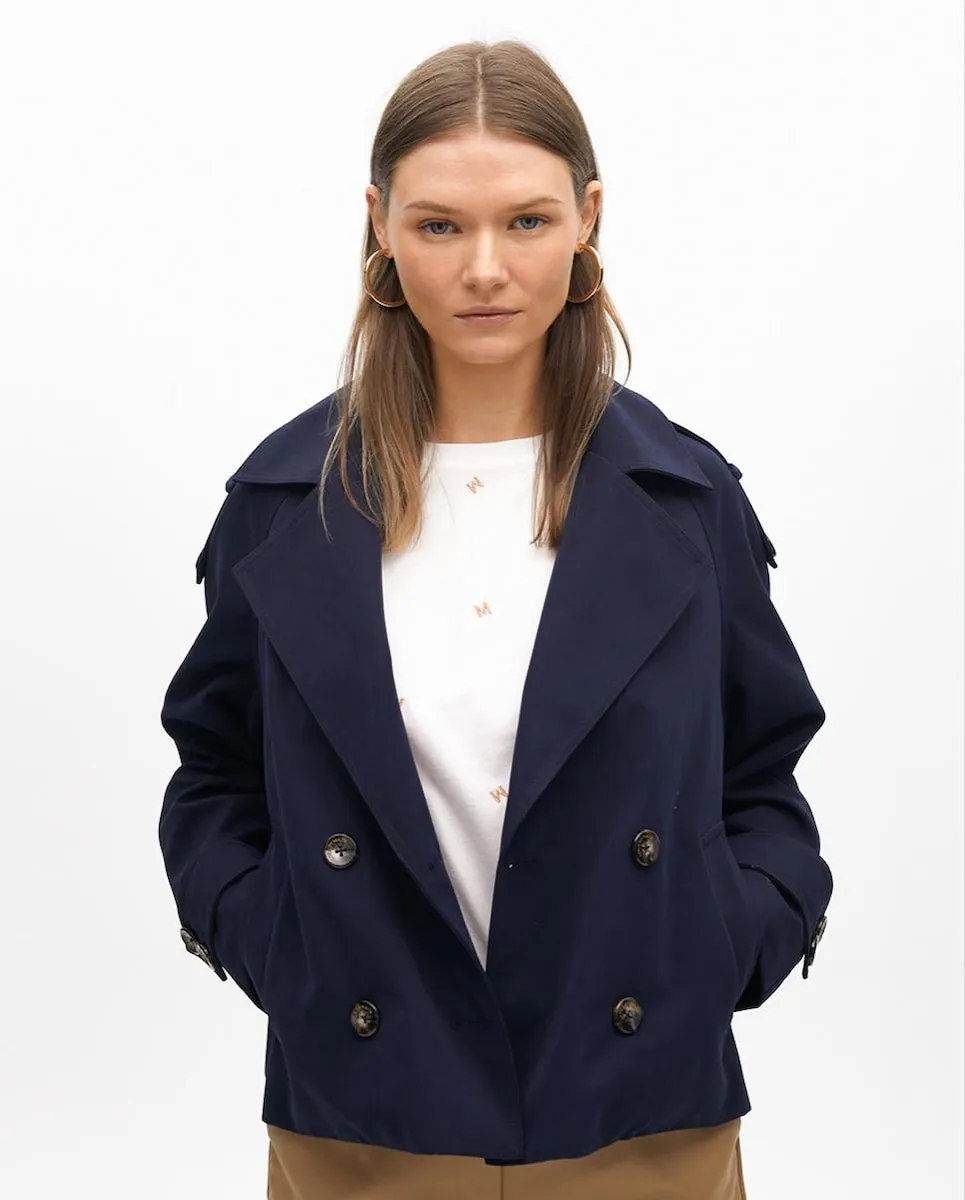 Женское короткое пальто с двойной застежкой на пуговицы Lola Casademunt, темно-синий
Женское короткое пальто с двойной застежкой на пуговицы Lola Casademunt, темно-синий