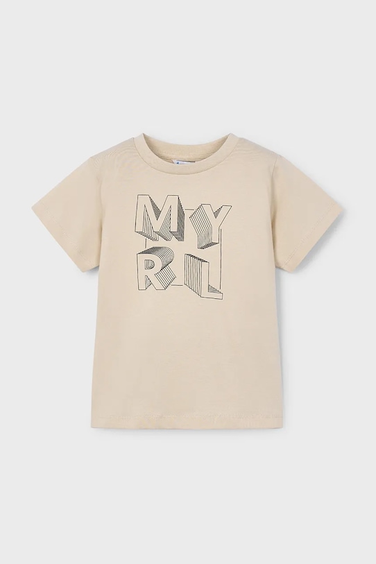 Детская хлопковая футболка Mayoral, бежевый
Детская хлопковая футболка Mayoral, бежевый