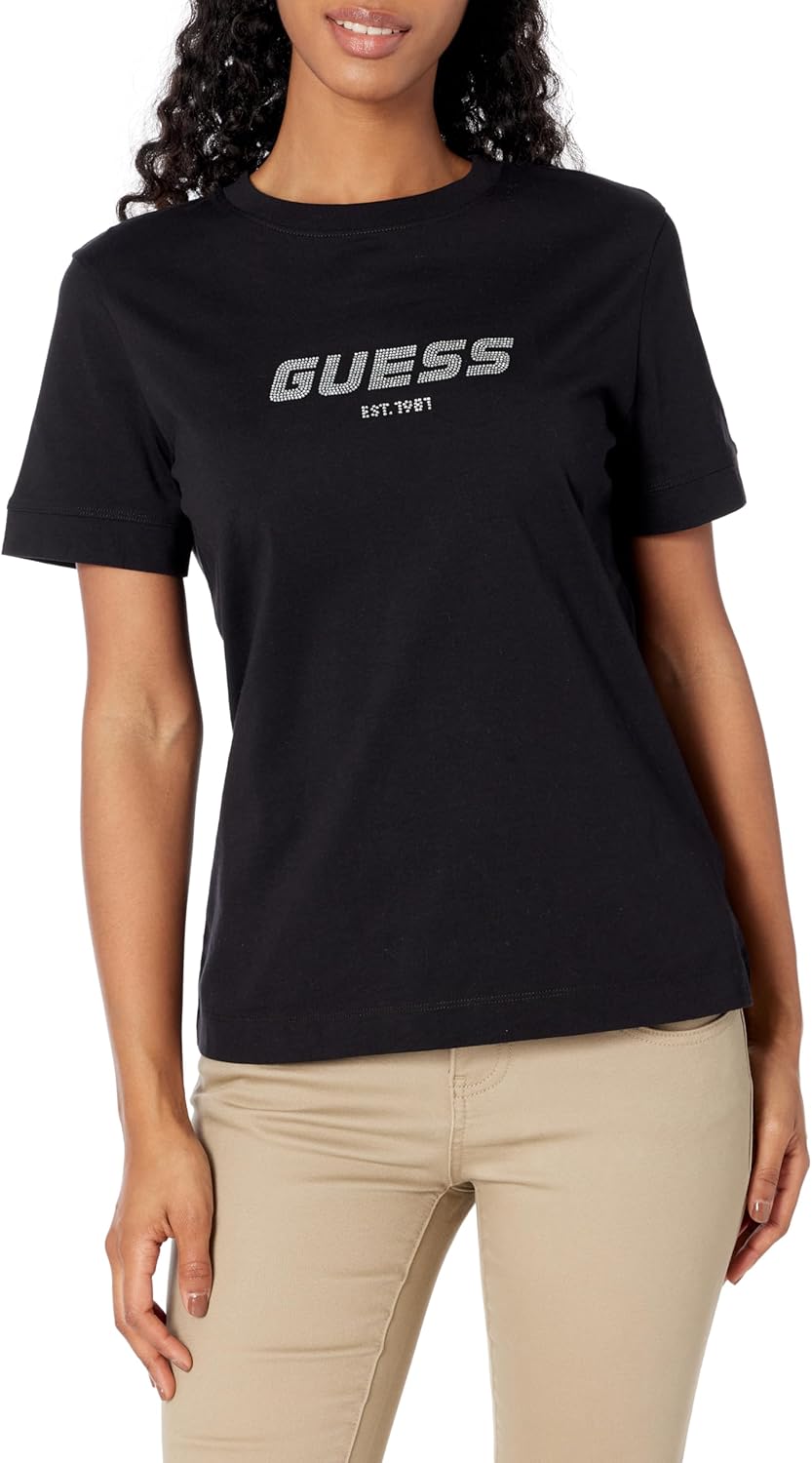 Футболка с коротким рукавом GUESS Women's Eleanora, Jet Black
Футболка с коротким рукавом GUESS Women's Eleanora, Jet Black