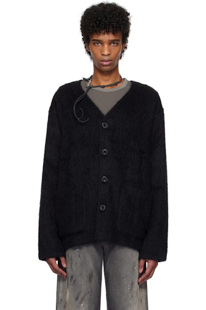 Черный кардиган с ворсом OUR LEGACY
Черный кардиган с ворсом OUR LEGACY