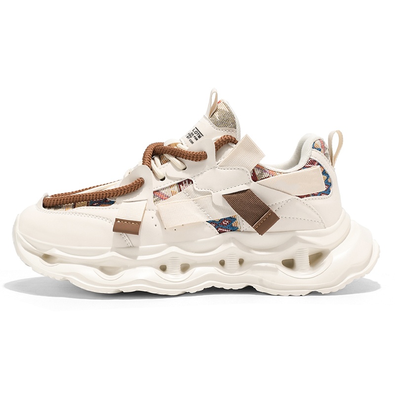 PNKE Износостойкие дышащие низкие массивные кроссовки мужские - бежево-коричневые, цвет Beige Brown 
PNKE Износостойкие дышащие низкие массивные кроссовки мужские - бежево-коричневые, цвет Beige Brown