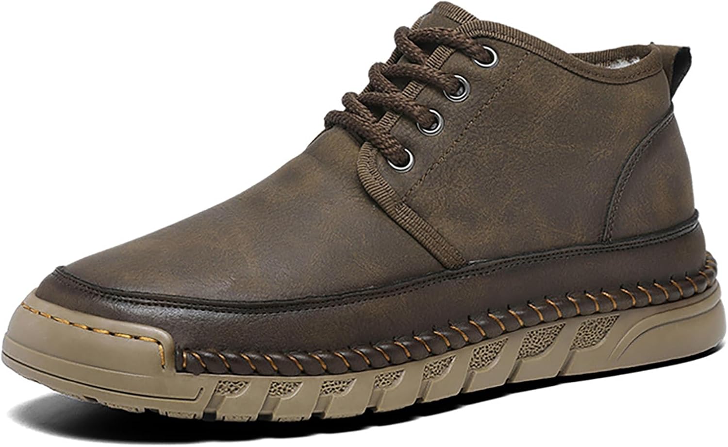 Мужские ботинки на плоской подошве из натуральной кожи ручной работы, модные с круглым носком, на шнуровке, легкие, противоскользящие, зимние ботинки для вождения, работы и отдыха Faglkak, Coffee
Мужские ботинки на плоской подошве из натуральной кожи ручной работы, модные с круглым носком, на шнуровке, легкие, противоскользящие, зимние ботинки для вождения, работы и отдыха Faglkak, Coffee