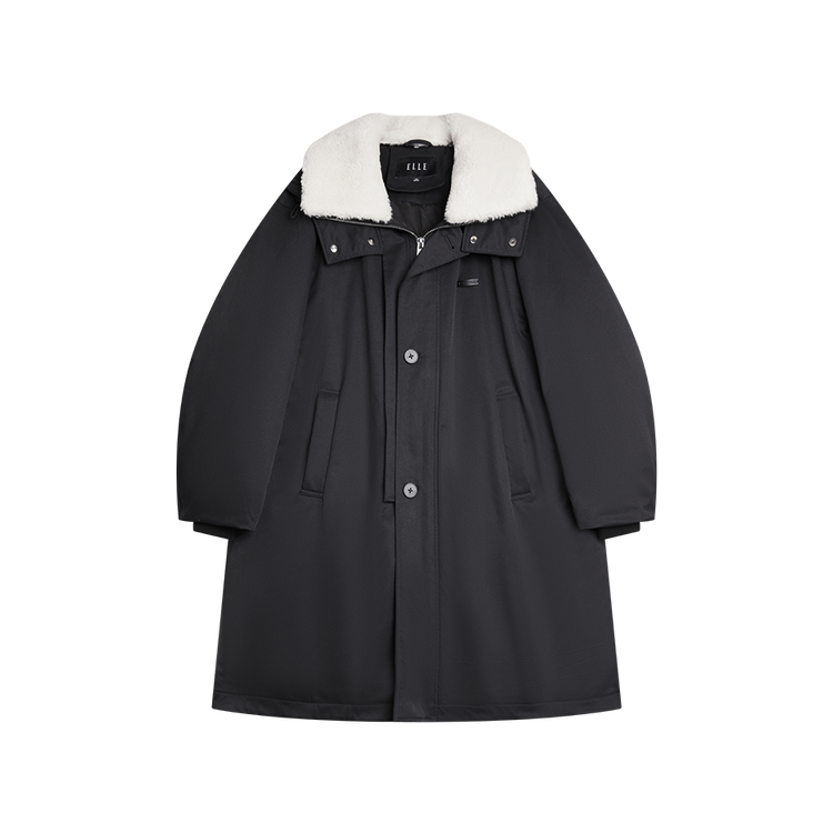 ELLE Пуховик Women's Black Lapel Moderate Parka
ELLE Пуховик Women's Black Lapel Moderate Parka