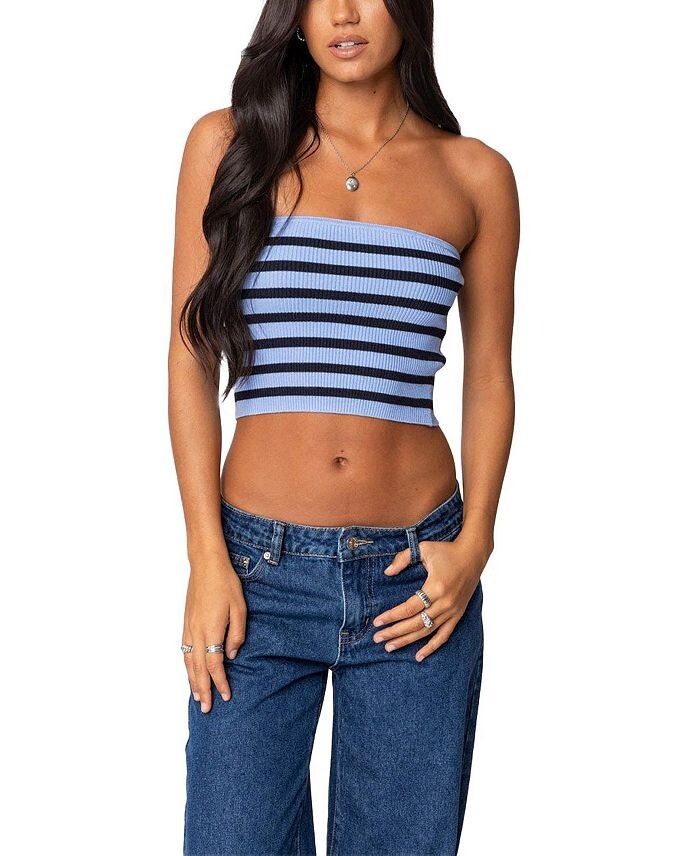 Топ без рукавов Edikted Lexi в рубчик, синий
Топ без рукавов Edikted Lexi в рубчик, синий