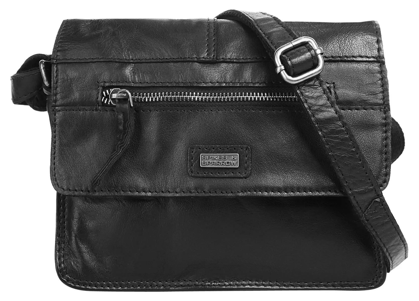 Сумка через плечо Spikes & Sparrow, натуральная кожа, черный
Сумка через плечо Spikes & Sparrow, натуральная кожа, черный