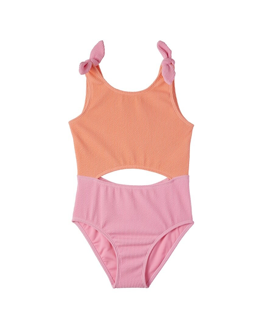 Текстурированный купальник в рубчик Kensie с цветными блоками, оранжевый
Текстурированный купальник в рубчик Kensie с цветными блоками, оранжевый