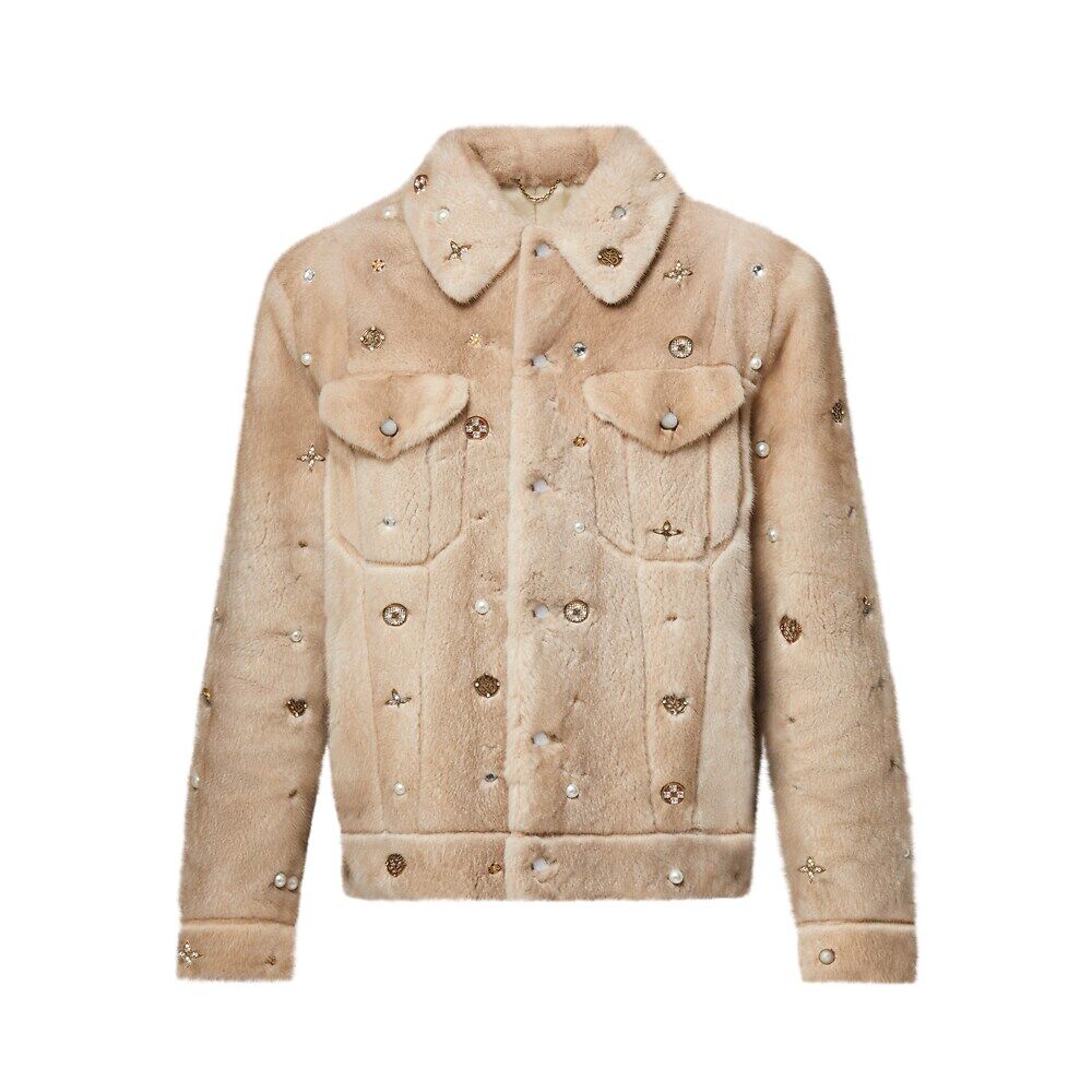 Изготовленная на заказ куртка Trucker из меха норки с отделкой Louis Vuitton, бежевый
Изготовленная на заказ куртка Trucker из меха норки с отделкой Louis Vuitton, бежевый