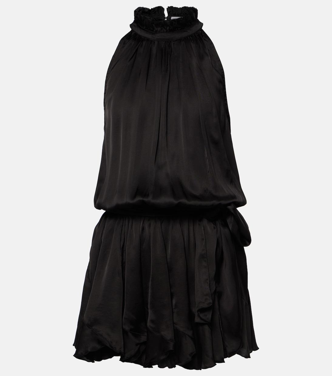 Бьянка мини-платье из сатина с запахом на шее Poupette St Barth, черный
Бьянка мини-платье из сатина с запахом на шее Poupette St Barth, черный