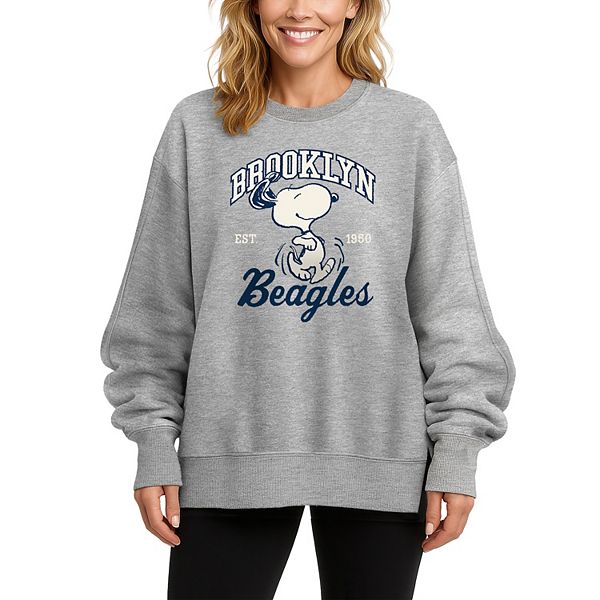 Женский оверсайз флисовый свитшот Peanuts Snoopy Brooklyn Beagles Licensed Character, Athletic Heather
Женский оверсайз флисовый свитшот Peanuts Snoopy Brooklyn Beagles Licensed Character, Athletic Heather