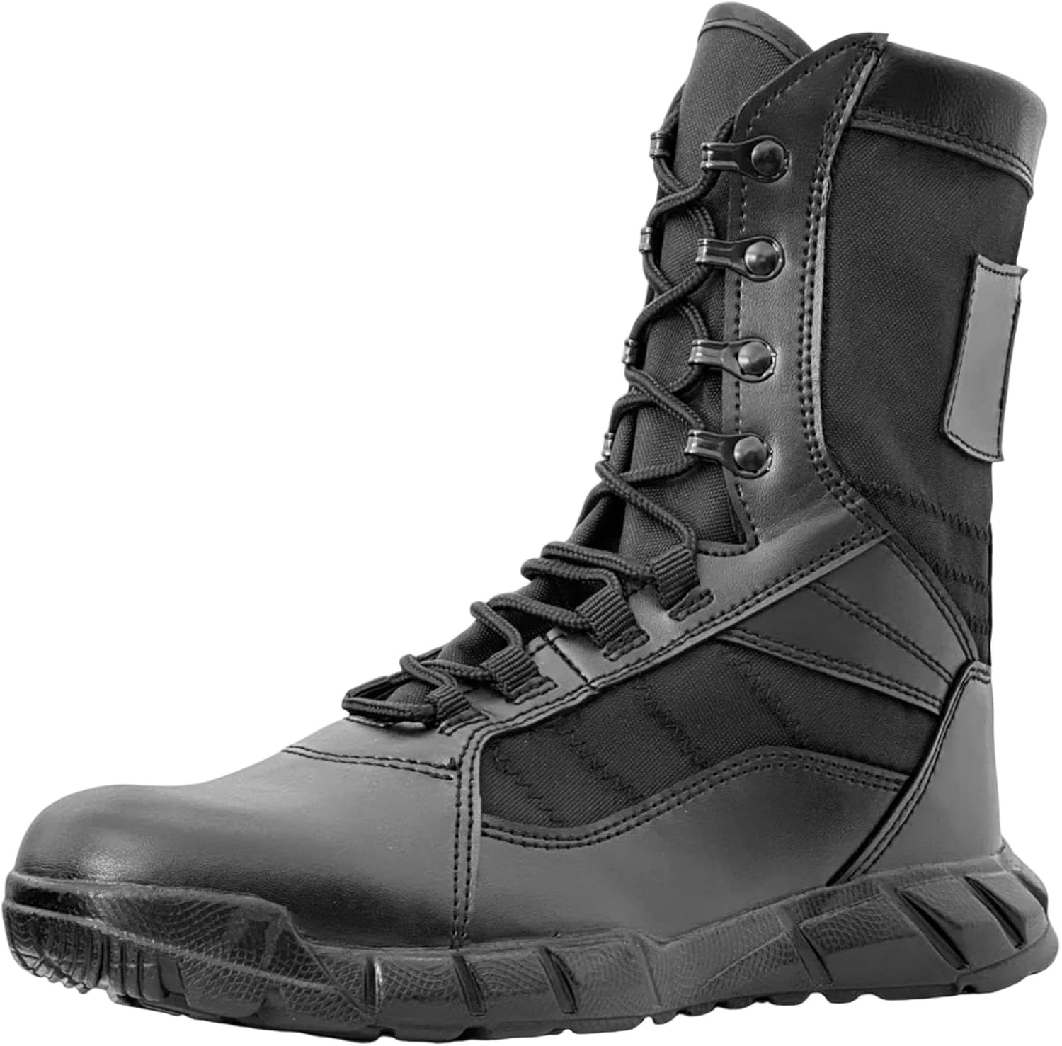 Мужские тактические ботинки Alloaone из разделенной кожи до середины голени с боковой молнией и нейлоновым голенищем для походов и тренировок на открытом воздухе, черный
Мужские тактические ботинки Alloaone из разделенной кожи до середины голени с боковой молнией и нейлоновым голенищем для походов и тренировок на открытом воздухе, черный