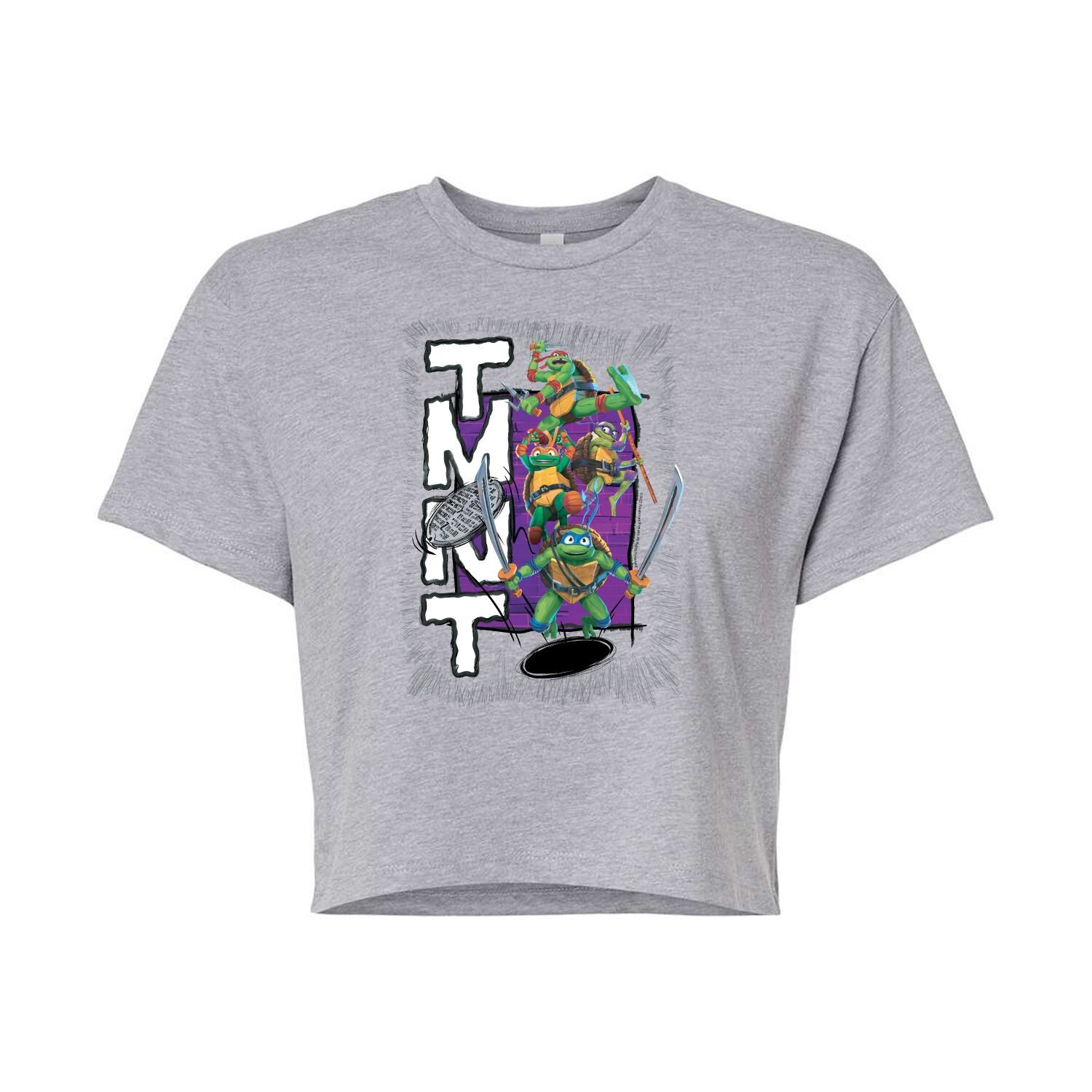Укороченная футболка с рисунком Teenage Mutant Ninja Turtles Mutant Mayhem для юниоров Licensed Character, серый
Укороченная футболка с рисунком Teenage Mutant Ninja Turtles Mutant Mayhem для юниоров Licensed Character, серый