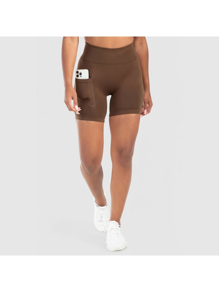 Бесшовные шорты Temmy Pocket коричневого цвета SMILODOX
Бесшовные шорты Temmy Pocket коричневого цвета SMILODOX