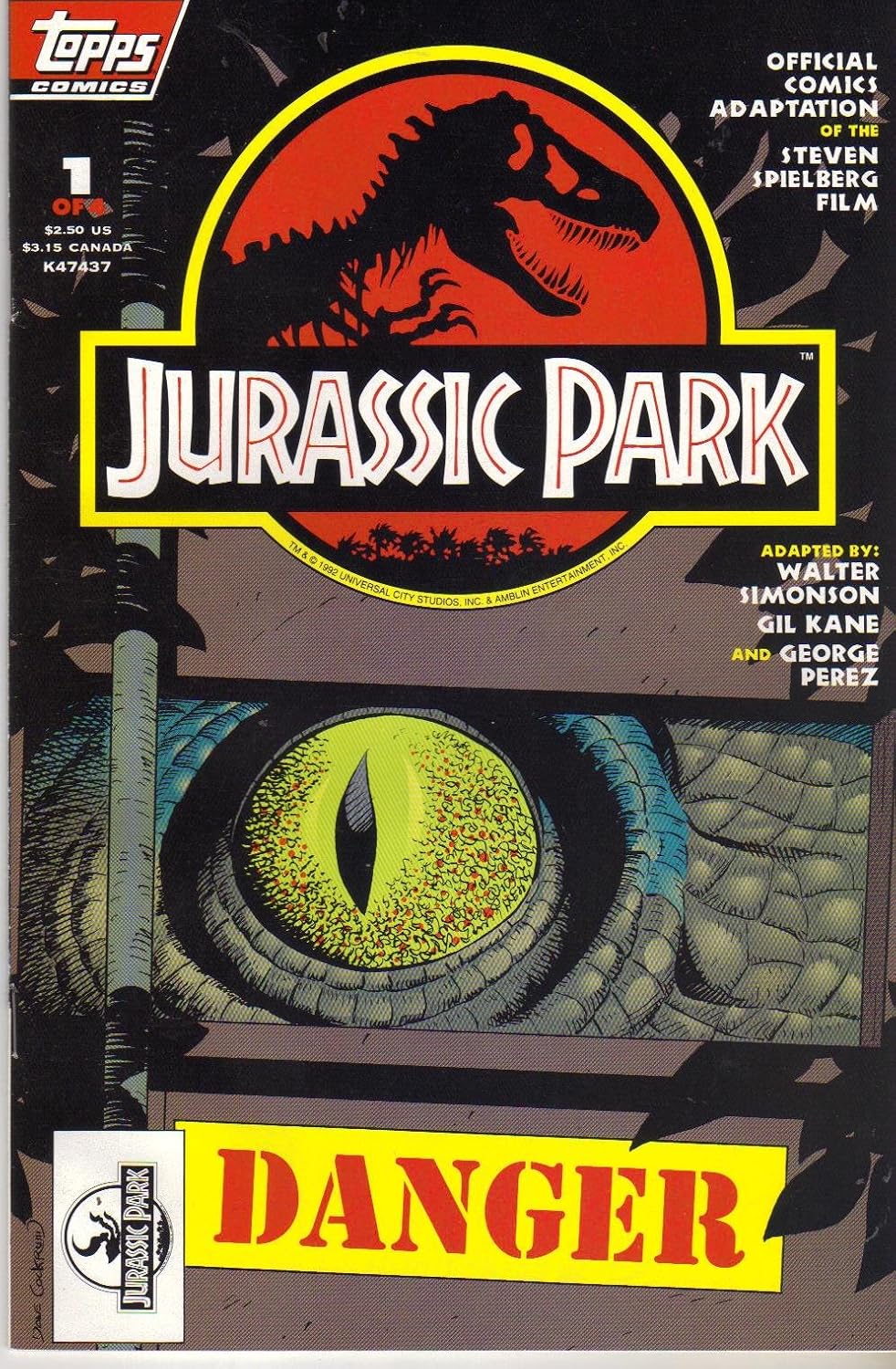 Jurassic Park #1 (Topps Comics)
Jurassic Park #1 (Topps Comics)