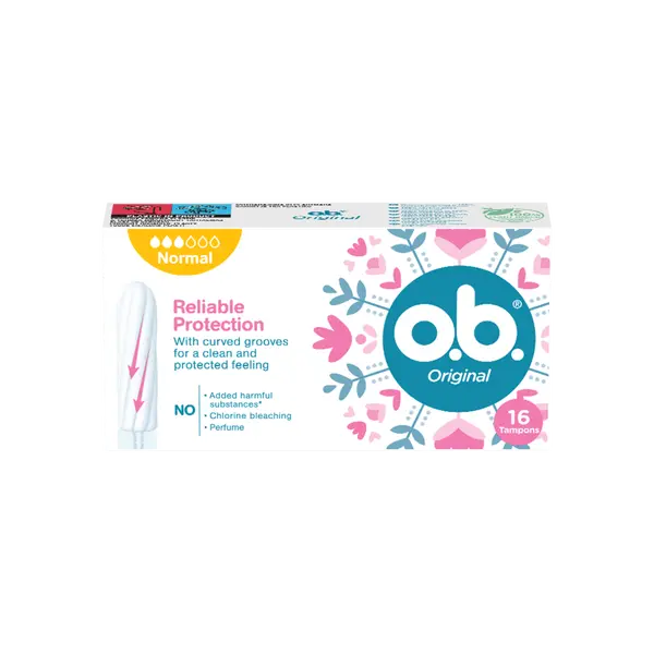 Тампоны гигиенические обычные, 16 шт./1 уп. O.B. Original
Тампоны гигиенические обычные, 16 шт./1 уп. O.B. Original