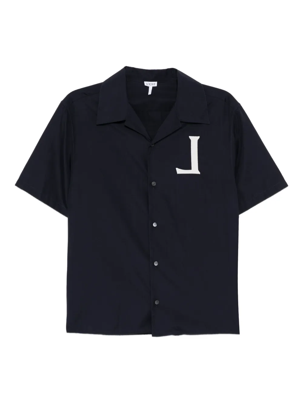 Рубашка с вышитым логотипом LOEWE, синий
Рубашка с вышитым логотипом LOEWE, синий