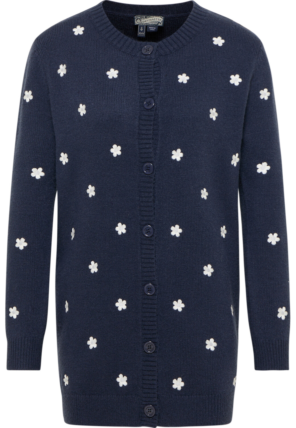 Толстовка DreiMaster Strickjacke Mit Stickerei, морской
Толстовка DreiMaster Strickjacke Mit Stickerei, морской