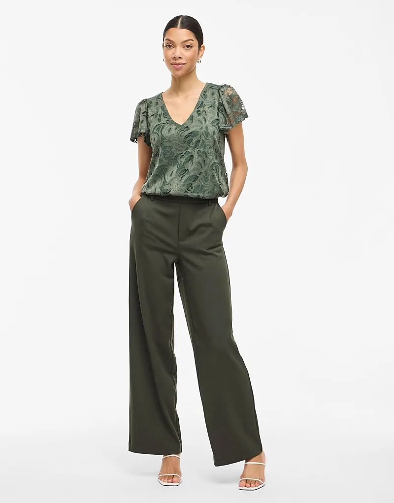 Vila Брюки-широкие, илового цвета
Vila Брюки-широкие, илового цвета