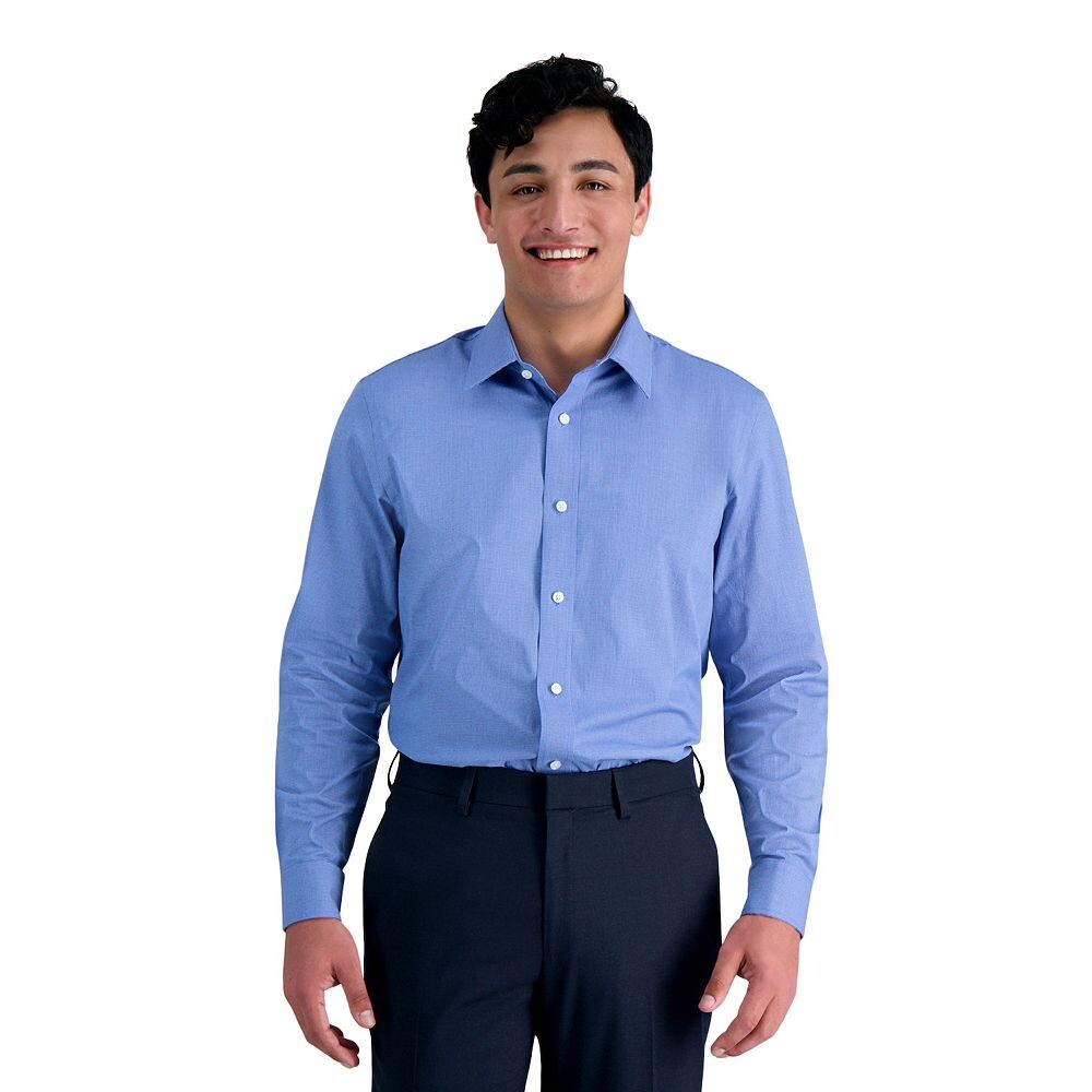 Мужская классическая рубашка узкого кроя Haggar Premium Comfort, устойчивая к морщинам, цвет Mini Blue Dobby
Мужская классическая рубашка узкого кроя Haggar Premium Comfort, устойчивая к морщинам, цвет Mini Blue Dobby