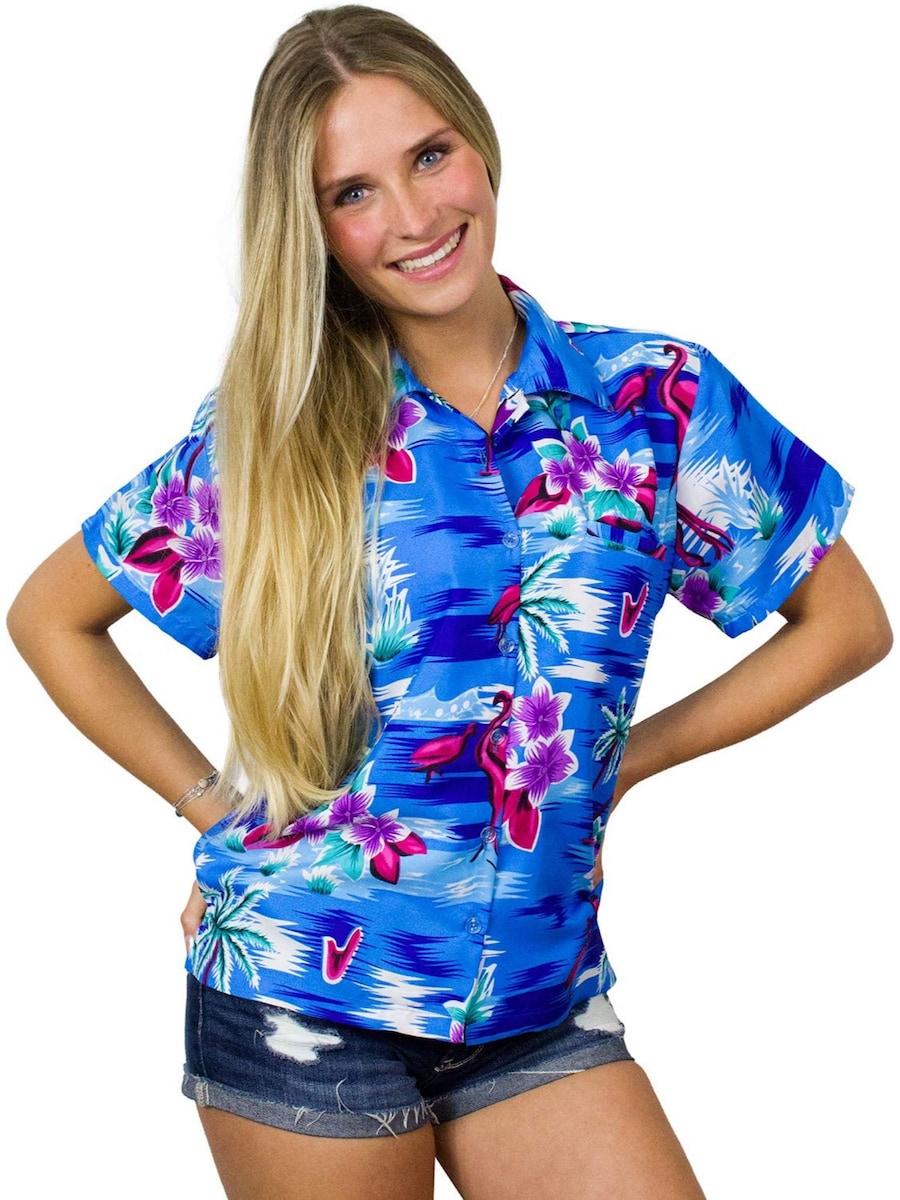 Блуза King Kameha Flamingos, синий
Блуза King Kameha Flamingos, синий