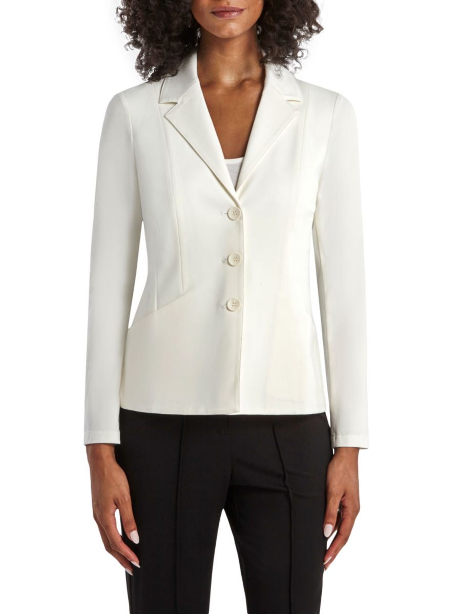 Пиджак французской вязки с застежкой на пуговицы спереди Capsule 121, слоновая кость
Пиджак французской вязки с застежкой на пуговицы спереди Capsule 121, слоновая кость